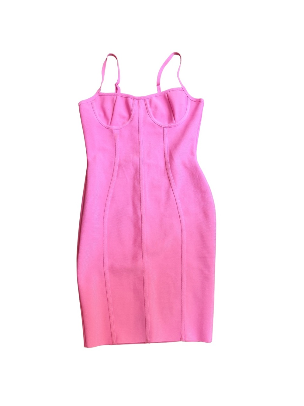 Fashion Nova Hot Pink Bodycon Mini Dress